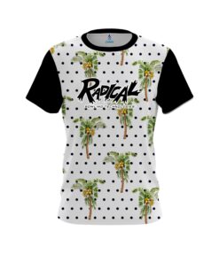 Radical Polka Dots Palm Trees CoolWick Bowling Jersey