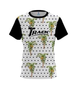 Track Polka Dots Palm Trees CoolWick Bowling Jersey