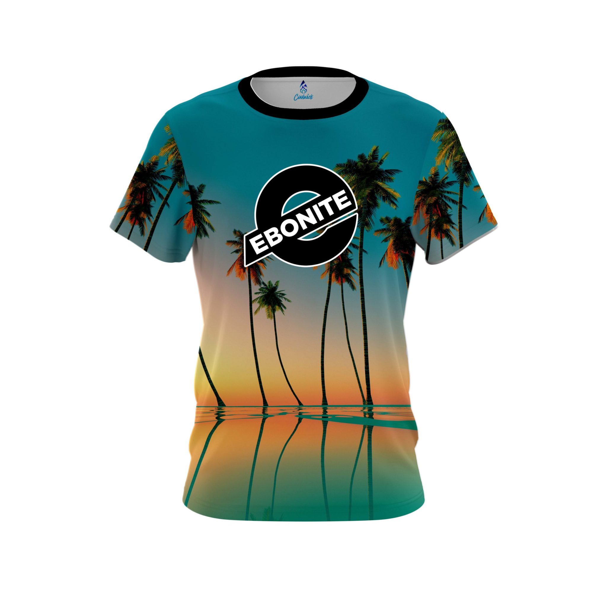 Ebonite Reflection Palm Trees CoolWick Bowling Jersey