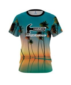 Hammer Reflection Palm Trees CoolWick Bowling Jersey