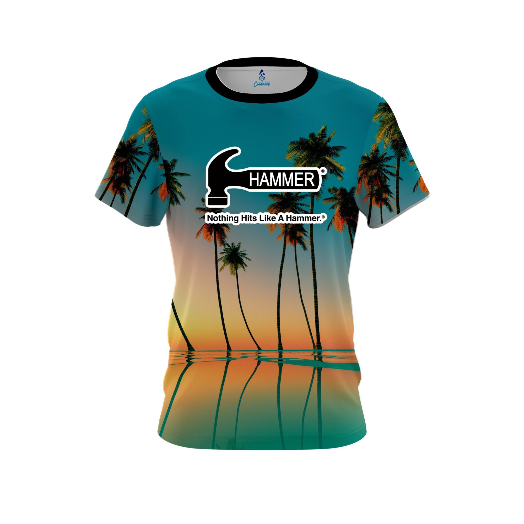 Hammer Reflection Palm Trees CoolWick Bowling Jersey