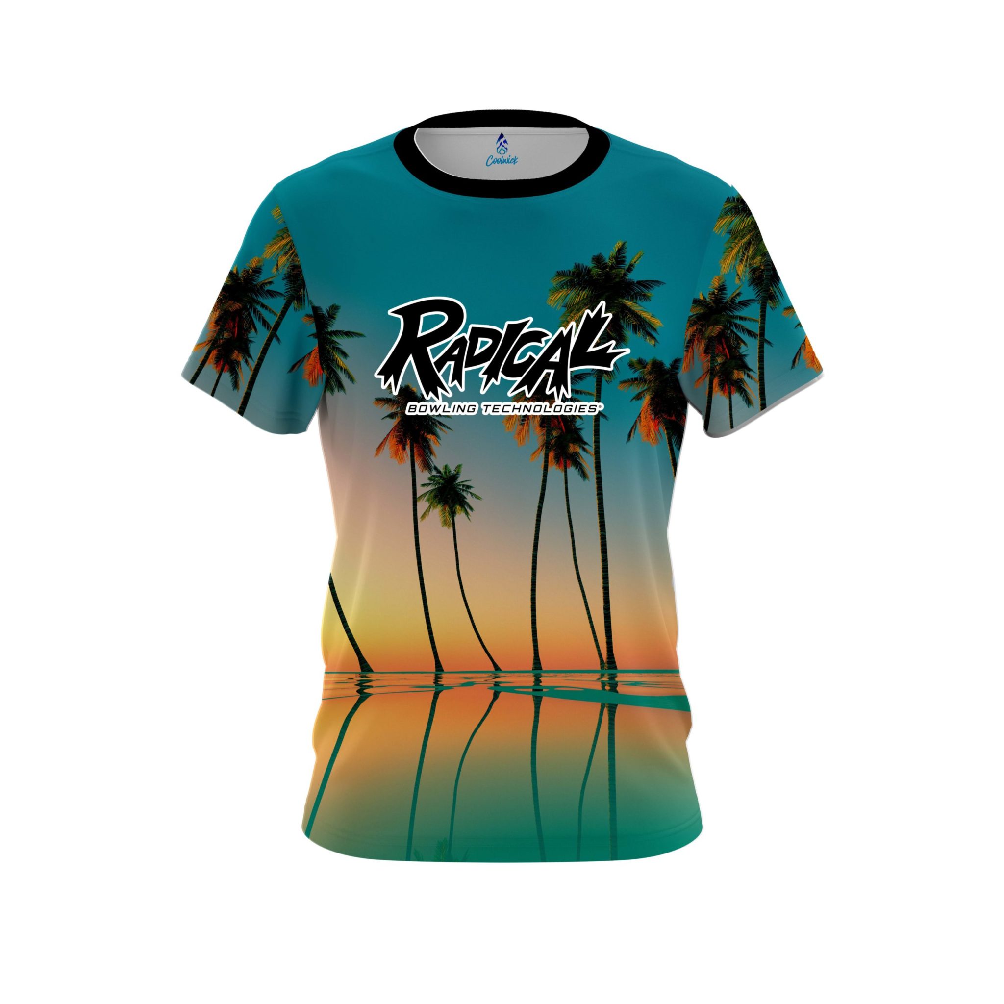 Radical Reflection Palm Trees CoolWick Bowling Jersey