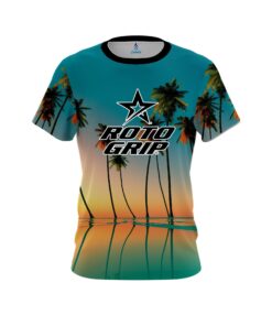 Roto Grip Reflection Palm Trees CoolWick Bowling Jersey