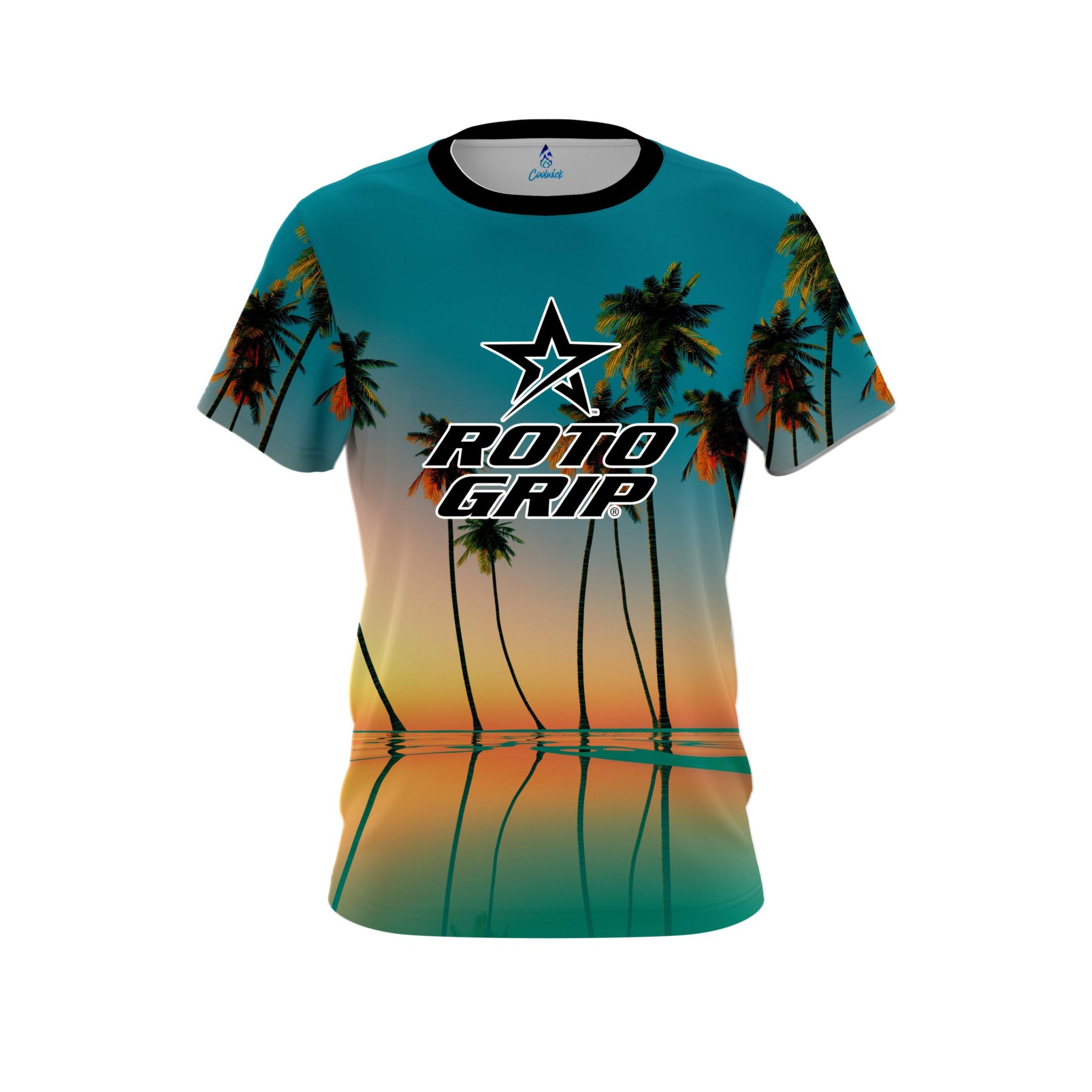 Roto Grip Reflection Palm Trees CoolWick Bowling Jersey