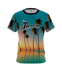 Track Reflection Palm Trees CoolWick Bowling Jersey