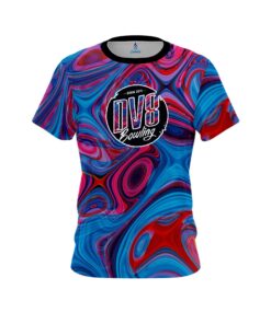 DV8 Red Pink Hallucinate CoolWick Bowling Jersey