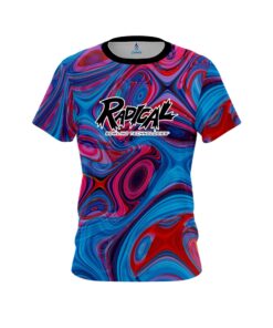 Radical Red Pink Hallucinate CoolWick Bowling Jersey