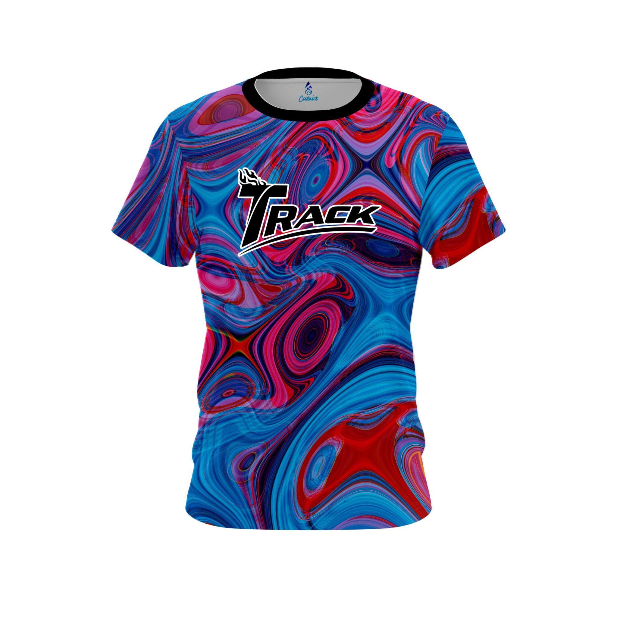 Track Red Pink Hallucinate CoolWick Bowling Jersey