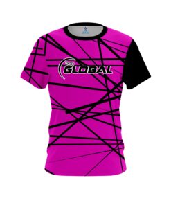 900 Global Distracted Pink CoolWick Bowling Jersey