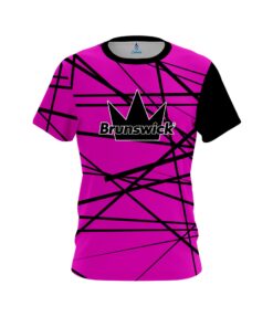 Brunswick Distracted Pink Coolwick Bowling Jersey