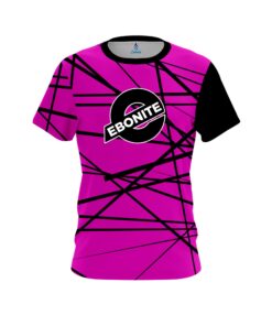 Ebonite Distracted Pink CoolWick Bowling Jersey