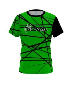 900 Global Distracted Lime Green CoolWick Bowling Jersey