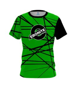 Ebonite Distracted Lime Green CoolWick Bowling Jersey