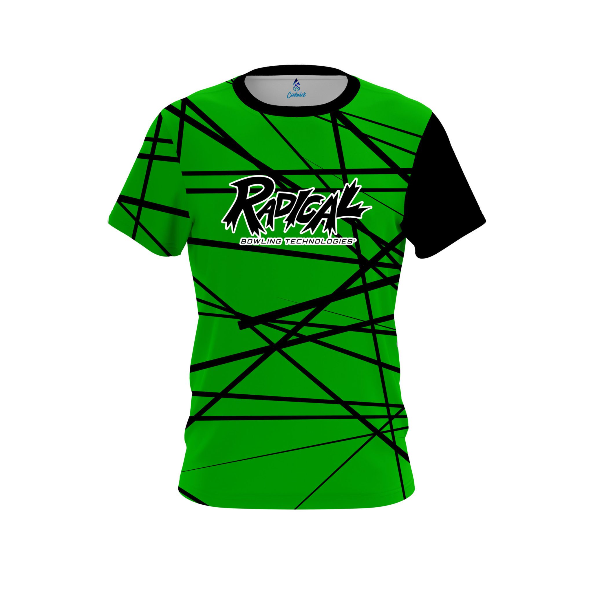 Radical Distracted Lime Green CoolWick Bowling Jersey