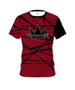 Brunswick Distracted Scarlet Coolwick Bowling Jersey