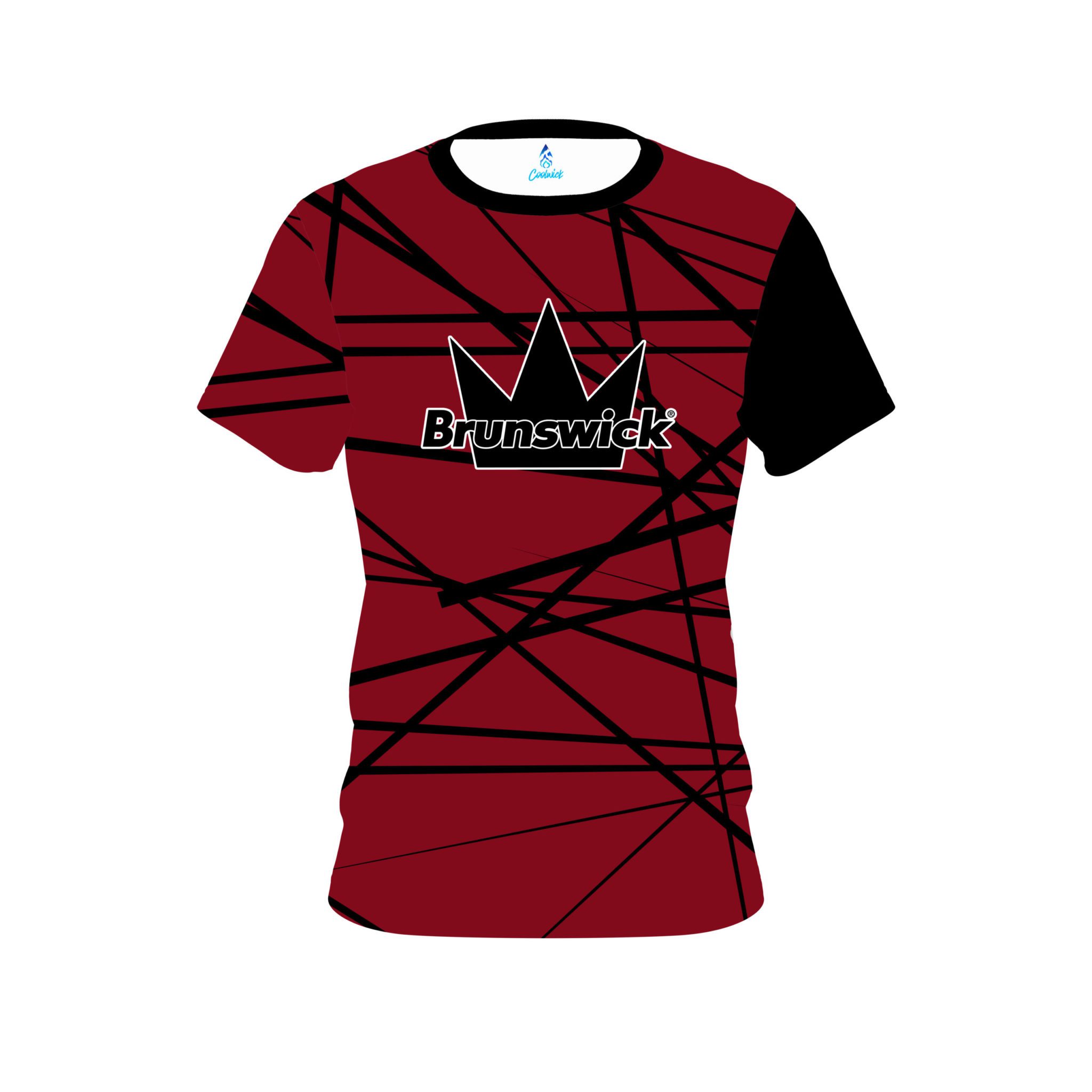 Brunswick Distracted Scarlet Coolwick Bowling Jersey