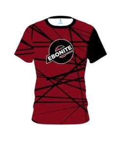 Ebonite Distracted Scarlet CoolWick Bowling Jersey