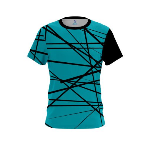Plain Distracted Teal CoolWick Bowling Jersey