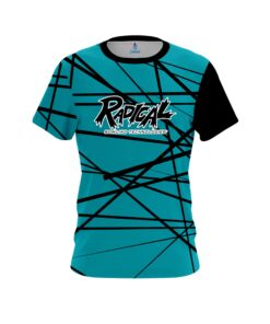 Radical Distracted Teal CoolWick Bowling Jersey