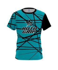 Roto Grip Distracted Teal Grungey CoolWick Bowling Jersey