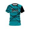 Track Distracted Teal CoolWick Bowling Jersey