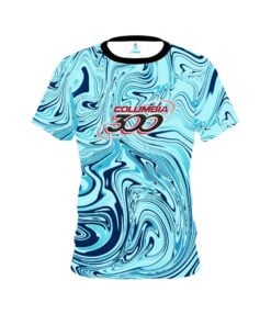 Columbia 300 Blue Hallucinate CoolWick Bowling Jersey