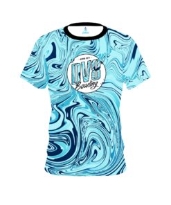 DV8 Blue Hallucinate CoolWick Bowling Jersey