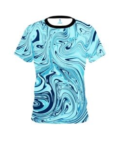 Plain Blue Hallucinate CoolWick Bowling Jersey