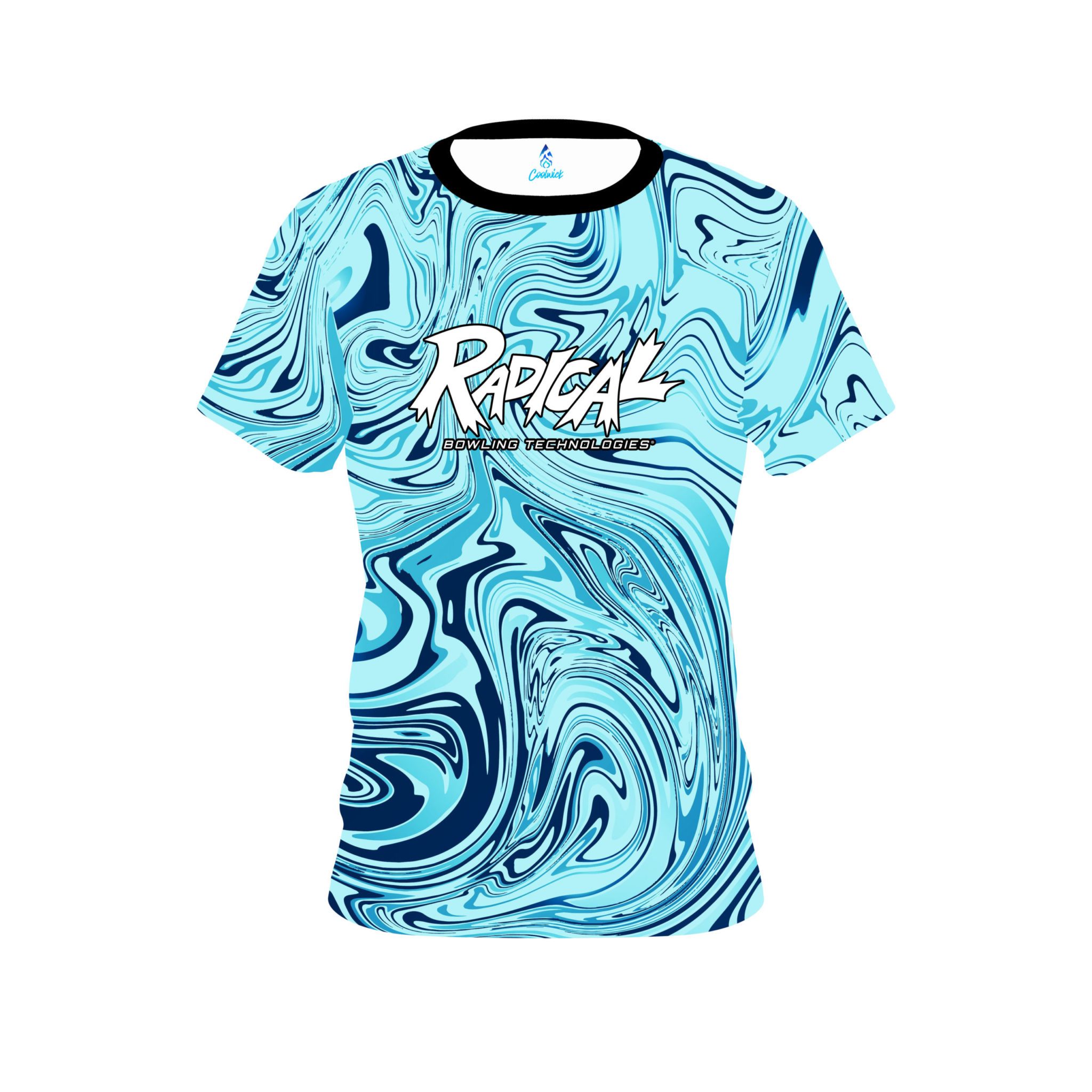 Radical Blue Hallucinate CoolWick Bowling Jersey