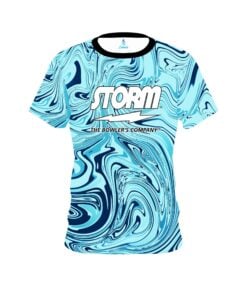 Storm Blue Hallucinate CoolWick Bowling Jersey
