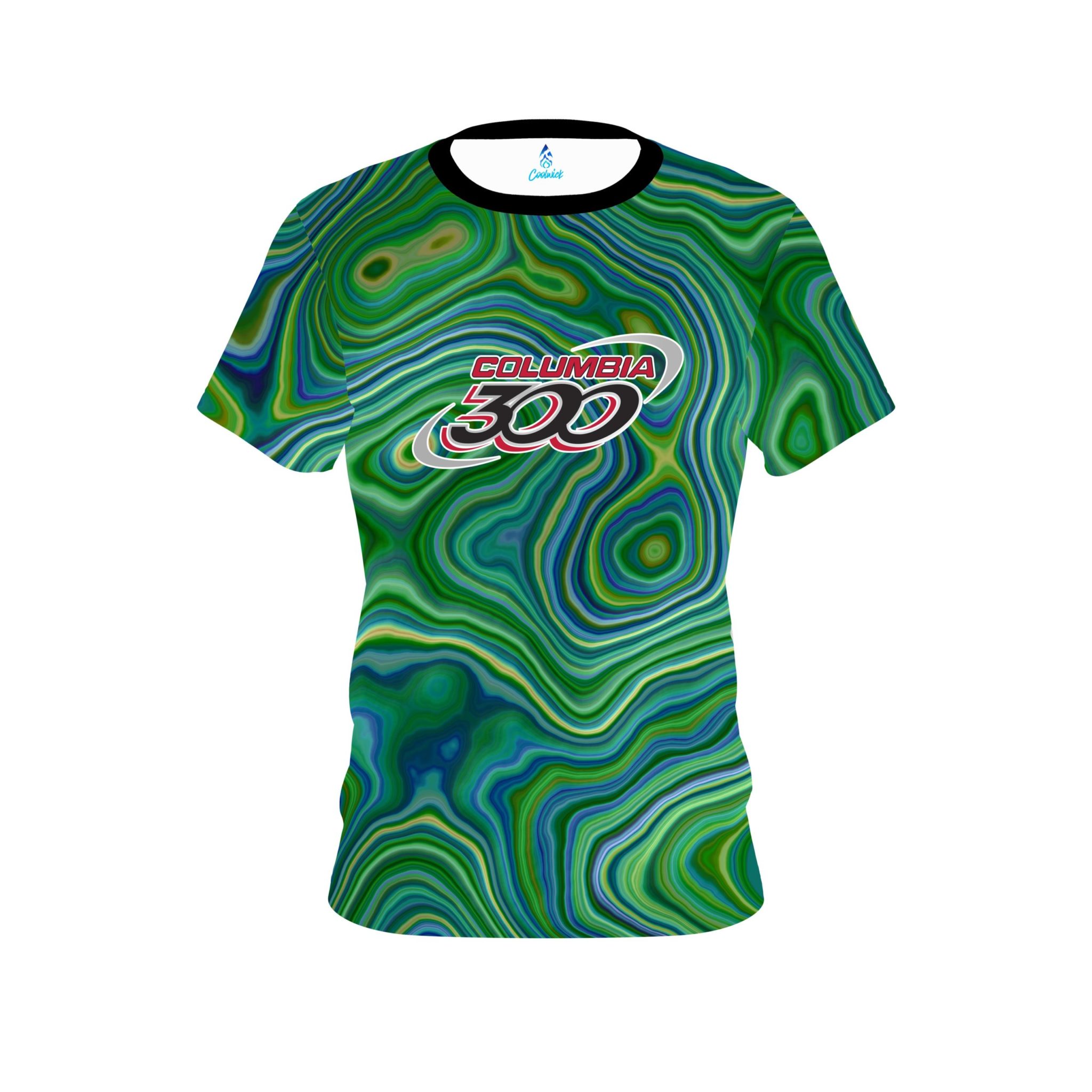 Columbia 300 Green Hallucinate CoolWick Bowling Jersey