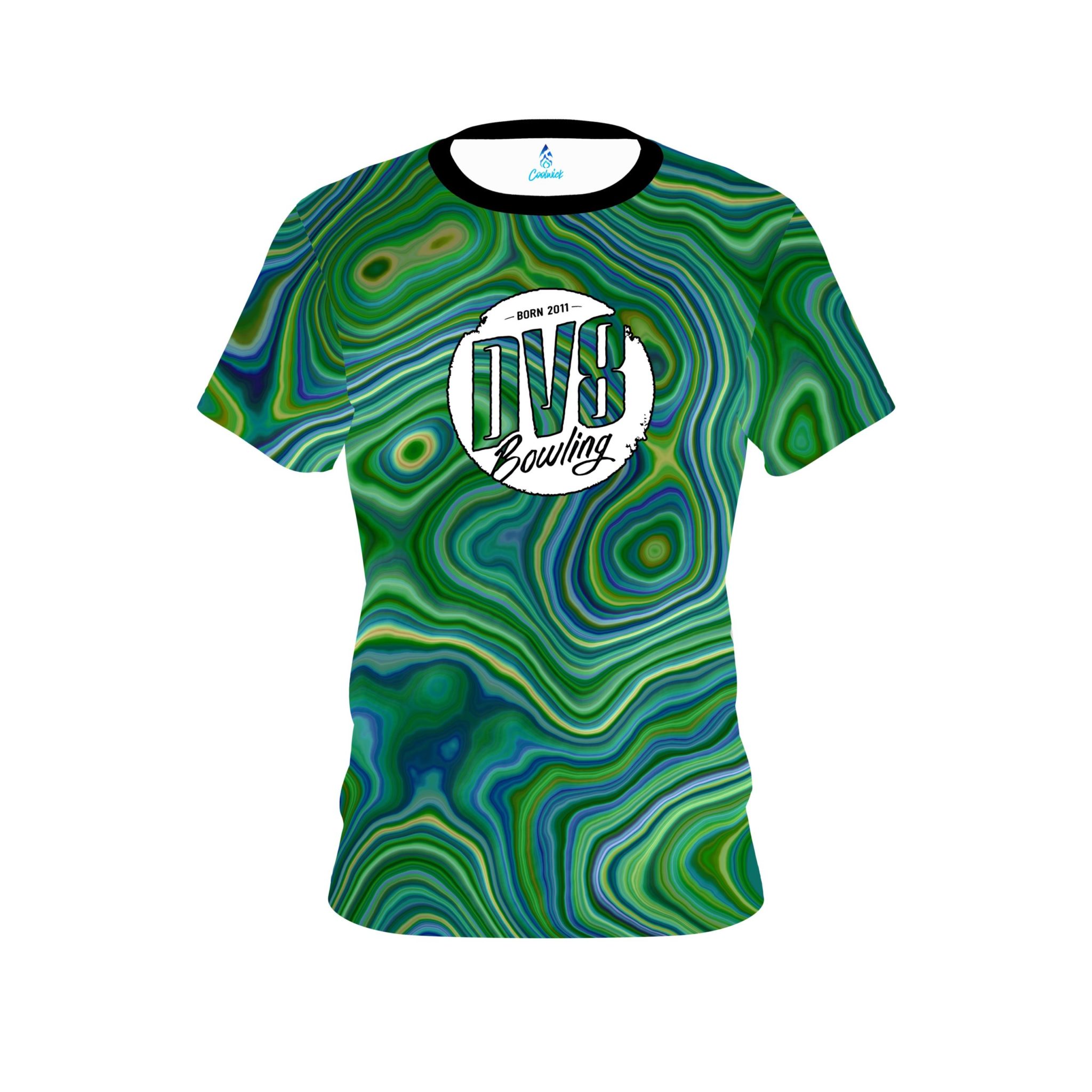 DV8 Green Hallucinate CoolWick Bowling Jersey