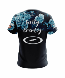 Alternative view of Verity Crawley Blue Flower Replica CoolWick Bowling Jersey