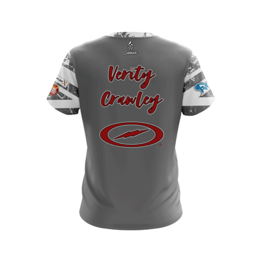 Verity Crawley Grey White Flag Replica CoolWick Bowling Jersey - Image 2