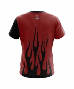 Alternative view of Plain Red Brick Flaming CoolWick Bowling Jersey