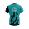 Big Bowling Cyan Flaming CoolWick Bowling Jersey - Image 2