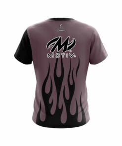 Alternative view of Motiv Eggplant Flaming CoolWick Bowling Jersey