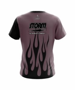 Alternative view of Storm Eggplant Flaming CoolWick Bowling Jersey