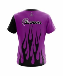 Alternative view of 900 Global Purple Flaming CoolWick Bowling Jersey