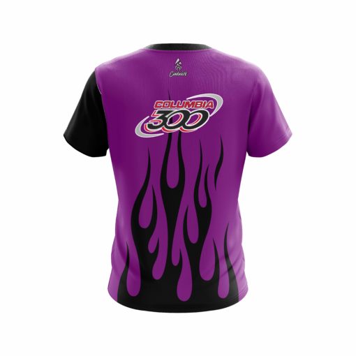 Columbia 300 Purple Flaming CoolWick Bowling Jersey - Image 2