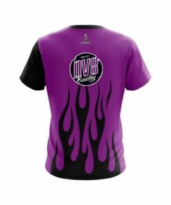Alternative view of DV8 Purple Flaming CoolWick Bowling Jersey