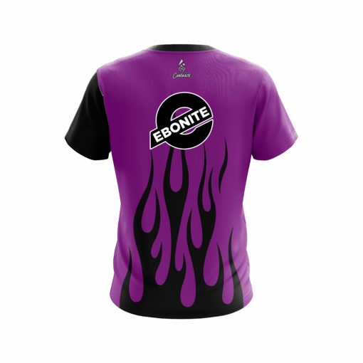 Ebonite Purple Flaming CoolWick Bowling Jersey - Image 2