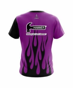 Alternative view of Hammer Purple Flaming CoolWick Bowling Jersey