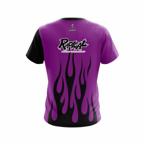 Radical Purple Flaming CoolWick Bowling Jersey - Image 2