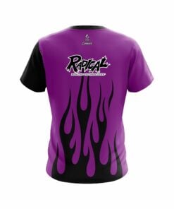 Alternative view of Radical Purple Flaming CoolWick Bowling Jersey