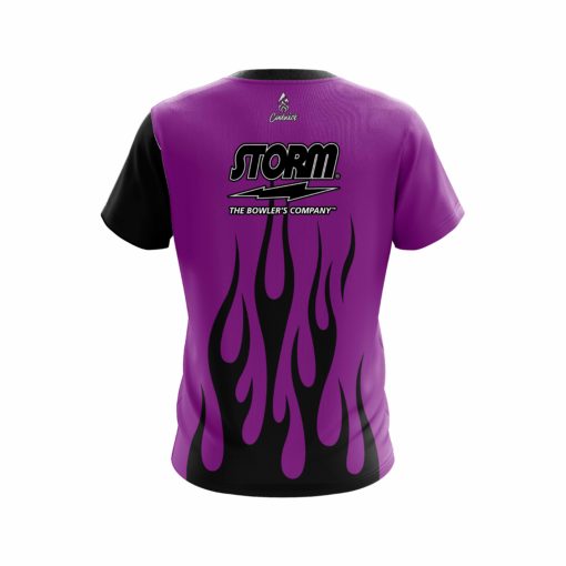 Storm Purple Flaming CoolWick Bowling Jersey - Image 2