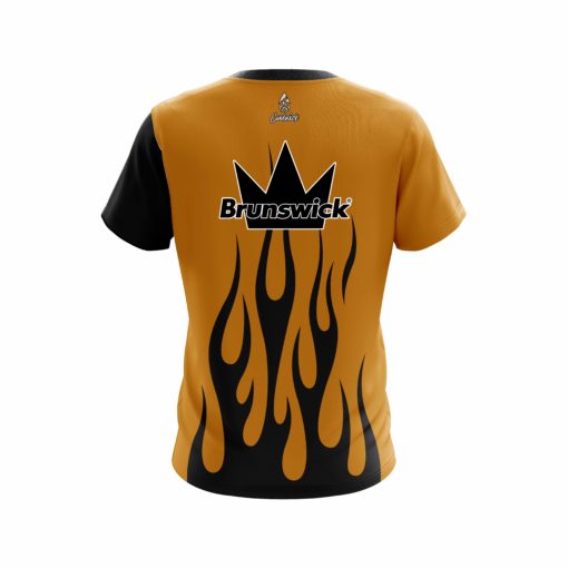 Brunswick Rust Flaming Coolwick Bowling Jersey - Image 2