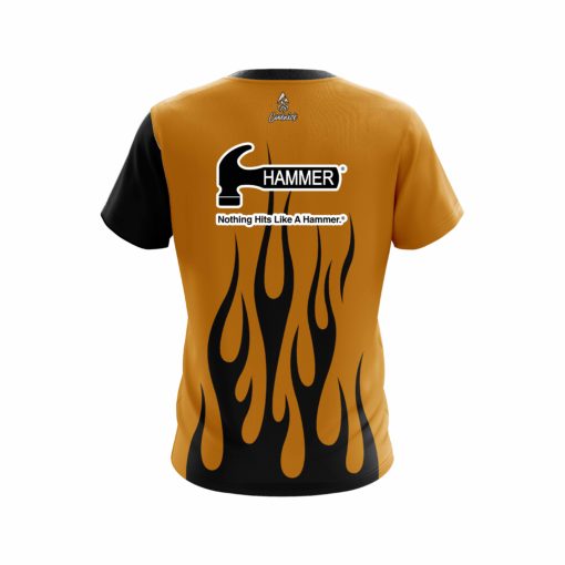 Hammer Rust Flaming CoolWick Bowling Jersey - Image 2