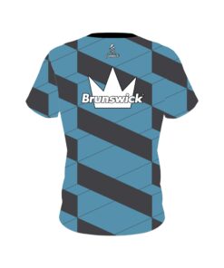 Alternative view of Brunswick Blue Slanted Coolwick Bowling Jersey