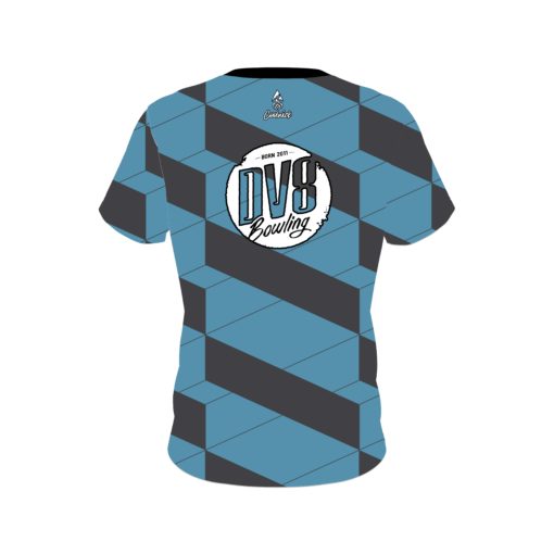 DV8 Blue Slanted CoolWick Bowling Jersey - Image 2
